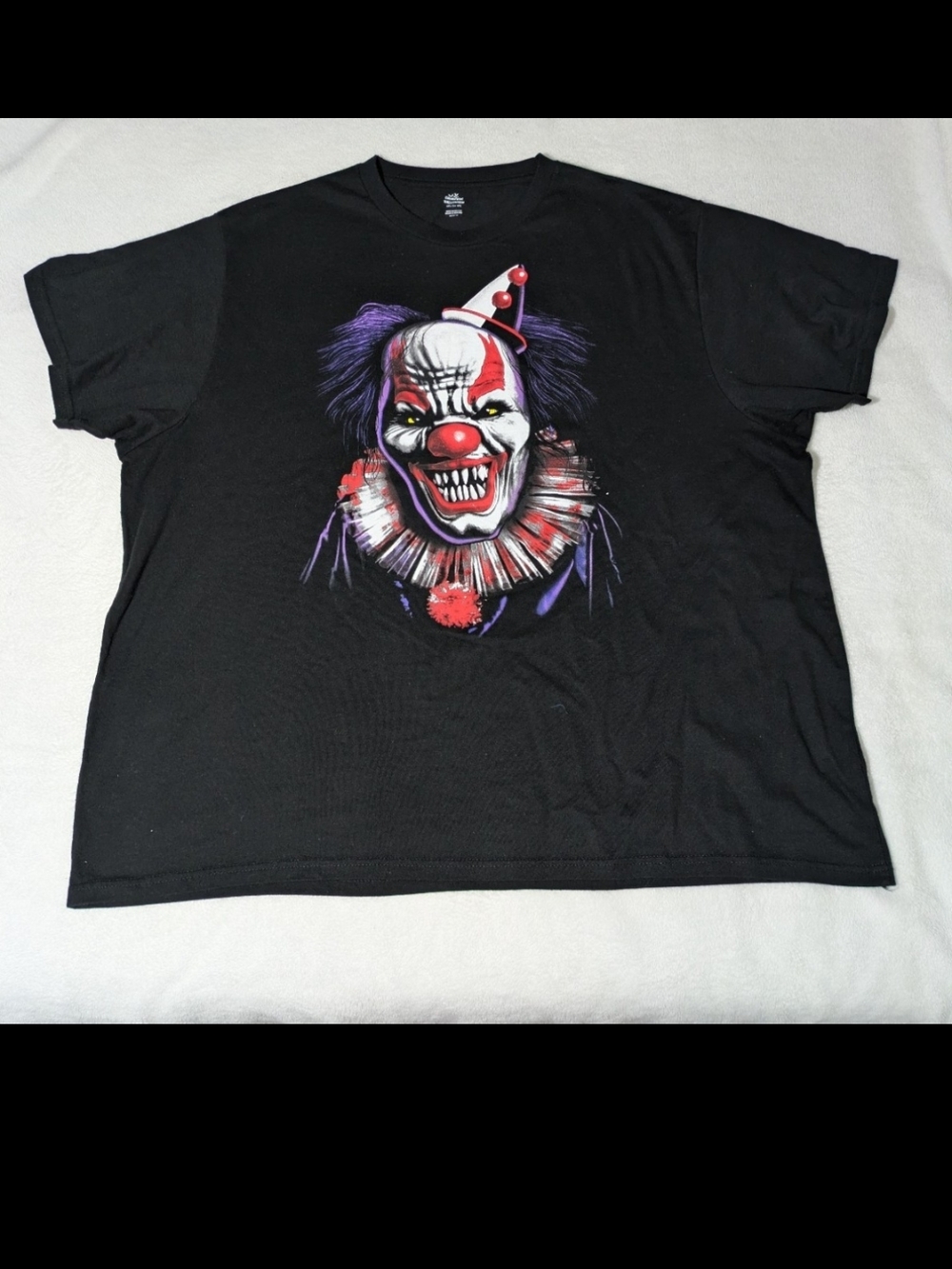 Scary Clown Horror Graphic T-Shirt Men's 3XL Black Way To Celebrate Evil Clown